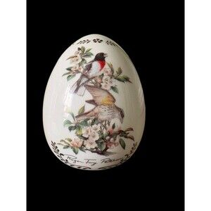 Danbury Mint Roger Tory Peterson Porcelain Songbird Egg Rose-Breasted Grosbeak
